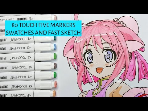 TOUCH FIVE MARKERS vs OHUHU MARKERS - Which cheap Copic alternative is better?. 