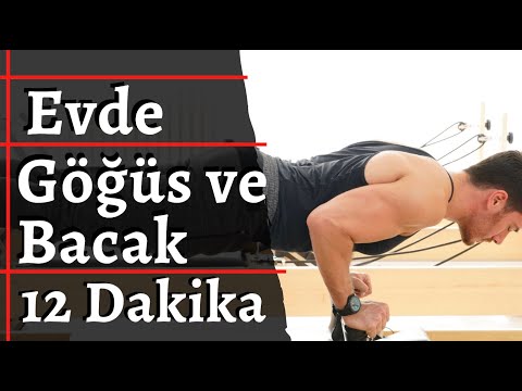 Evde Göğüs ve Bacak Hiit antrenmanı