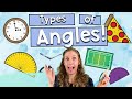 Right obtuse and acute angles  educational kidss