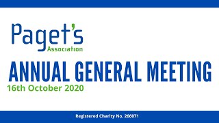 The Paget's Association's AGM 2020