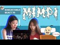 Korean girl's reaction "K-clique - Mimpi"