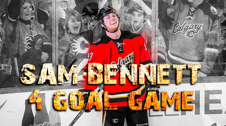 Sam Bennett 4 Goal Game vs Florida - Jan 13, 2016