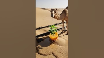 “A camel’s water becomes the orange’s life.” #ai#tree#save#watering