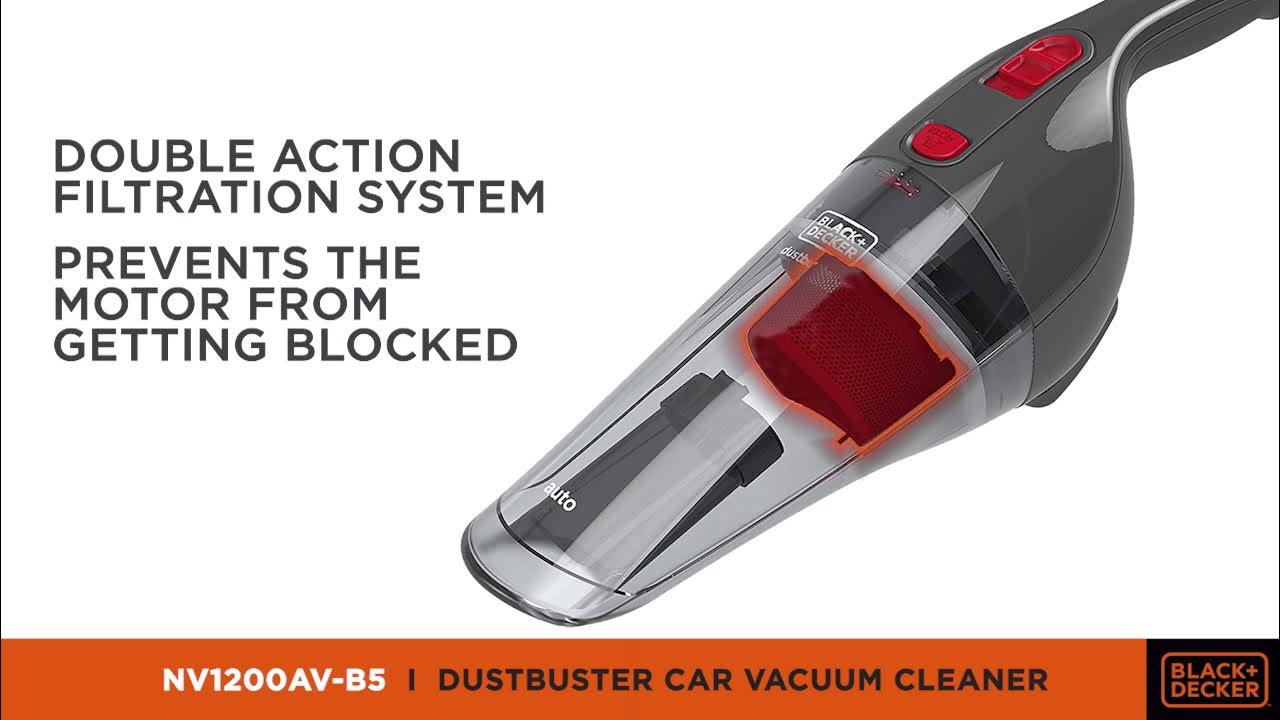 BLACK+DECKER Car Vacuum Cleaner I 1200AV I Portable Car