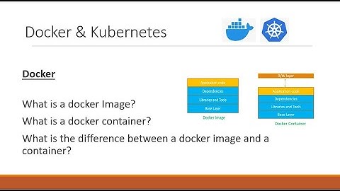 Docker Image, Docker container and the difference between a Docker image and a container?