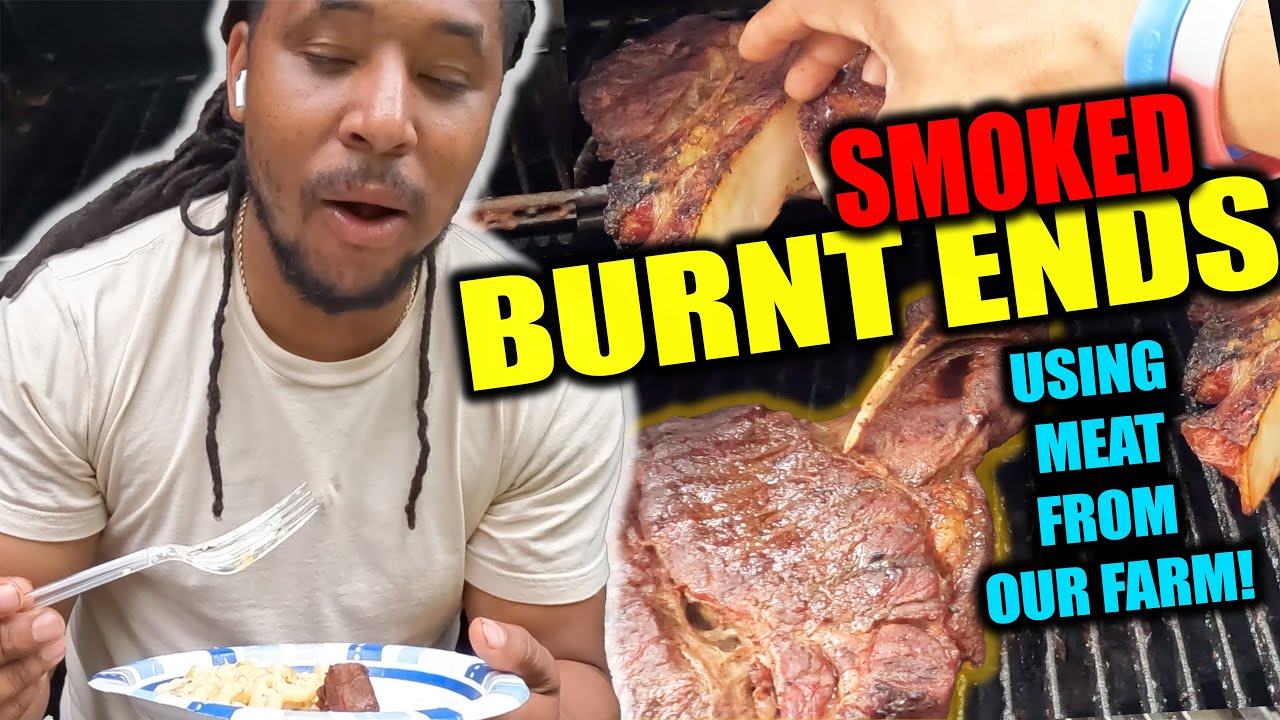 POOR Man's BURNT ENDS?! Smoking BURNT ENDS using BEEF from our FARM