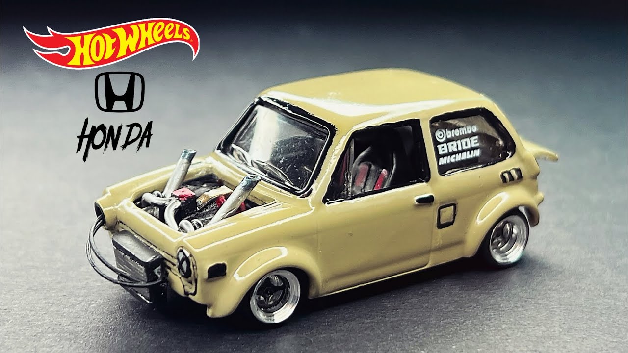 1970 Honda N600 Twin Turbo Hot Wheels Custom Diecast - YouTube