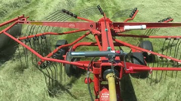 Kuhn Rotary Rake - how NOT to run it