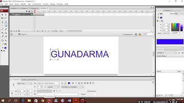 Tutorial Singkat Membuat Teks Bergerak Pada Adobe Flash
