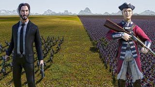 100 JOHN WICK vs 2 MILLION RED COATS - Ultimate Epic Battle Simulator UEBS 2