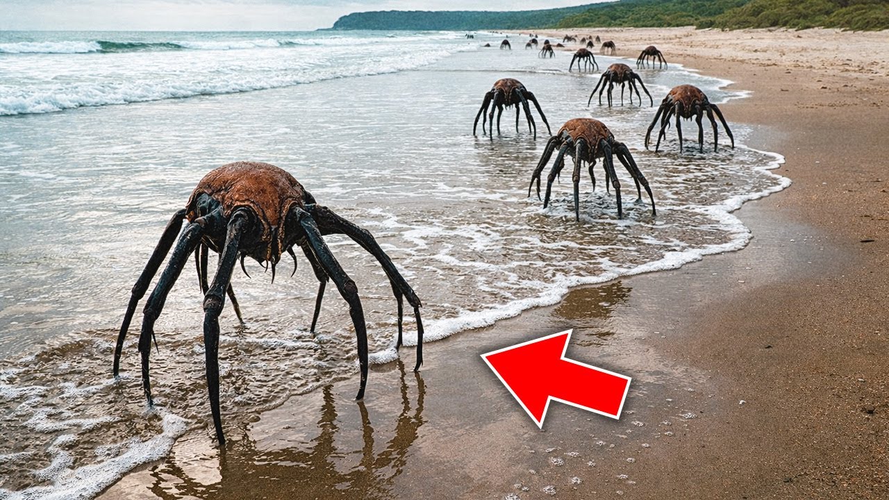 Tourist Camera Captured Alien-Looking Creatures EMERGING FROM THE OCEAN ...