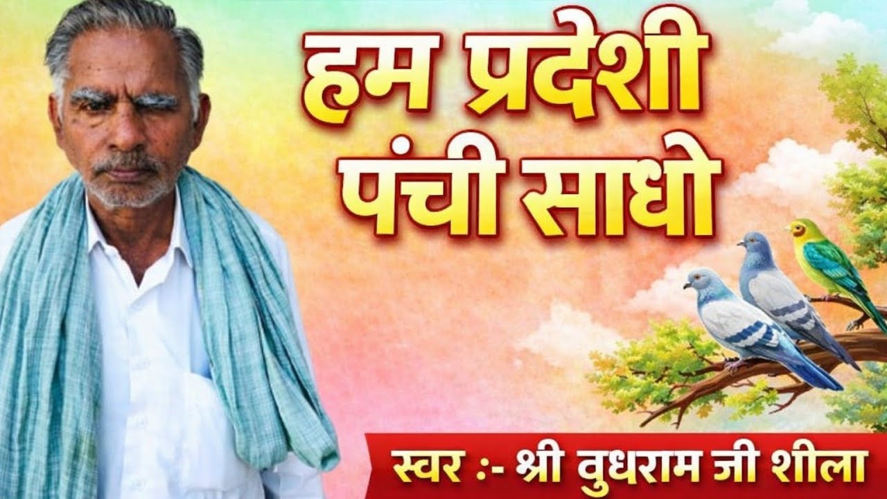 हम प्रदेशी पंछी साधो // गायक महात्मा श्री बुधराम जी शीला खोडां #bhajan #bhajansong #live 