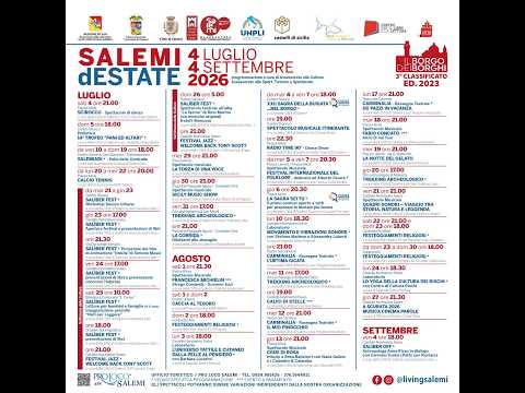 Video Salemi D'Estate: Al via il cartellone degli eventi 2026