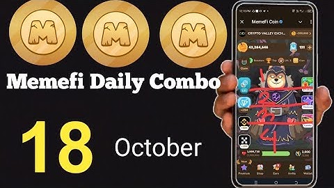 Memefi secret combo today || Secret combo today 18 October