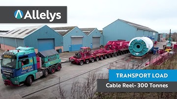 300 tonne Cable Reel Abnormal Load Transport UK, Worksop to Goole