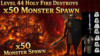 🔥 Level 44 Holy Fire Destroys x50 Monster Spawn | Diablo 2 Resurrected