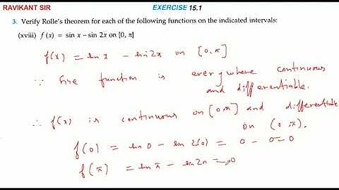 f (x) = sin x-sin 2x on [0, π]