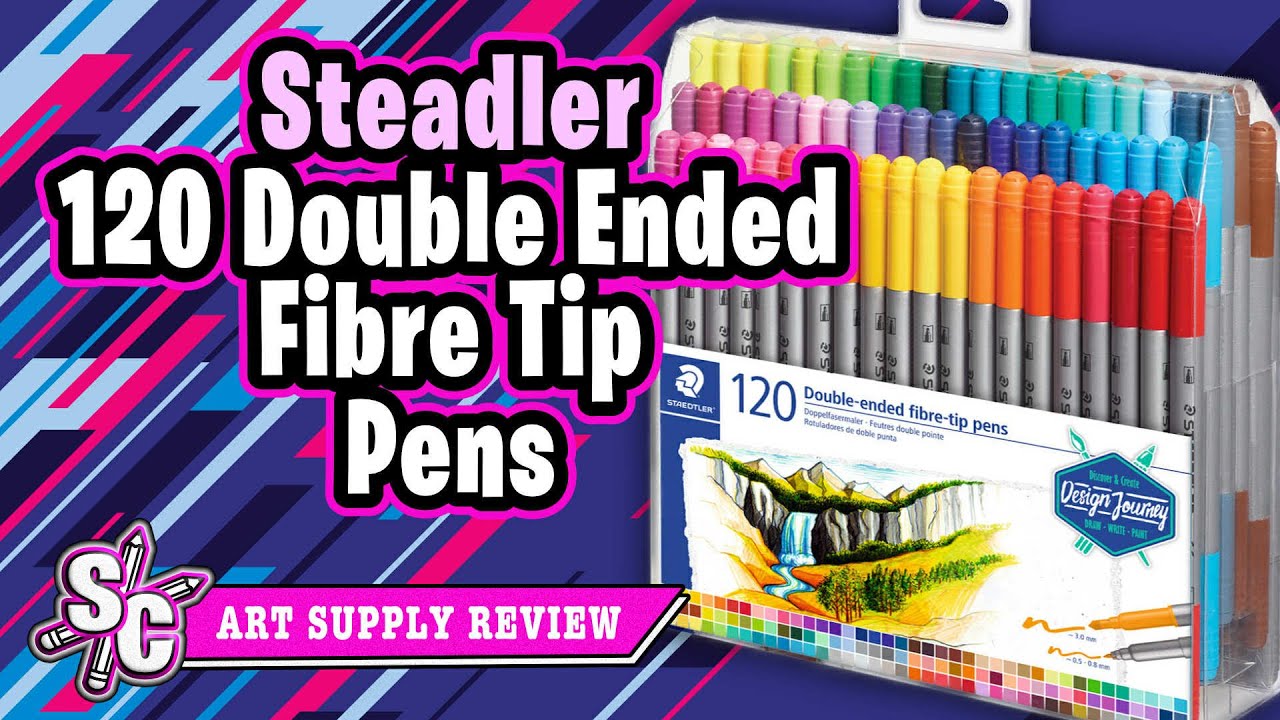 Testing & Reviewing Staedtler 120 double-ended fibre-tip pens 