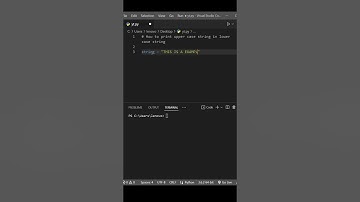 Print uppercase string in lowercase in python