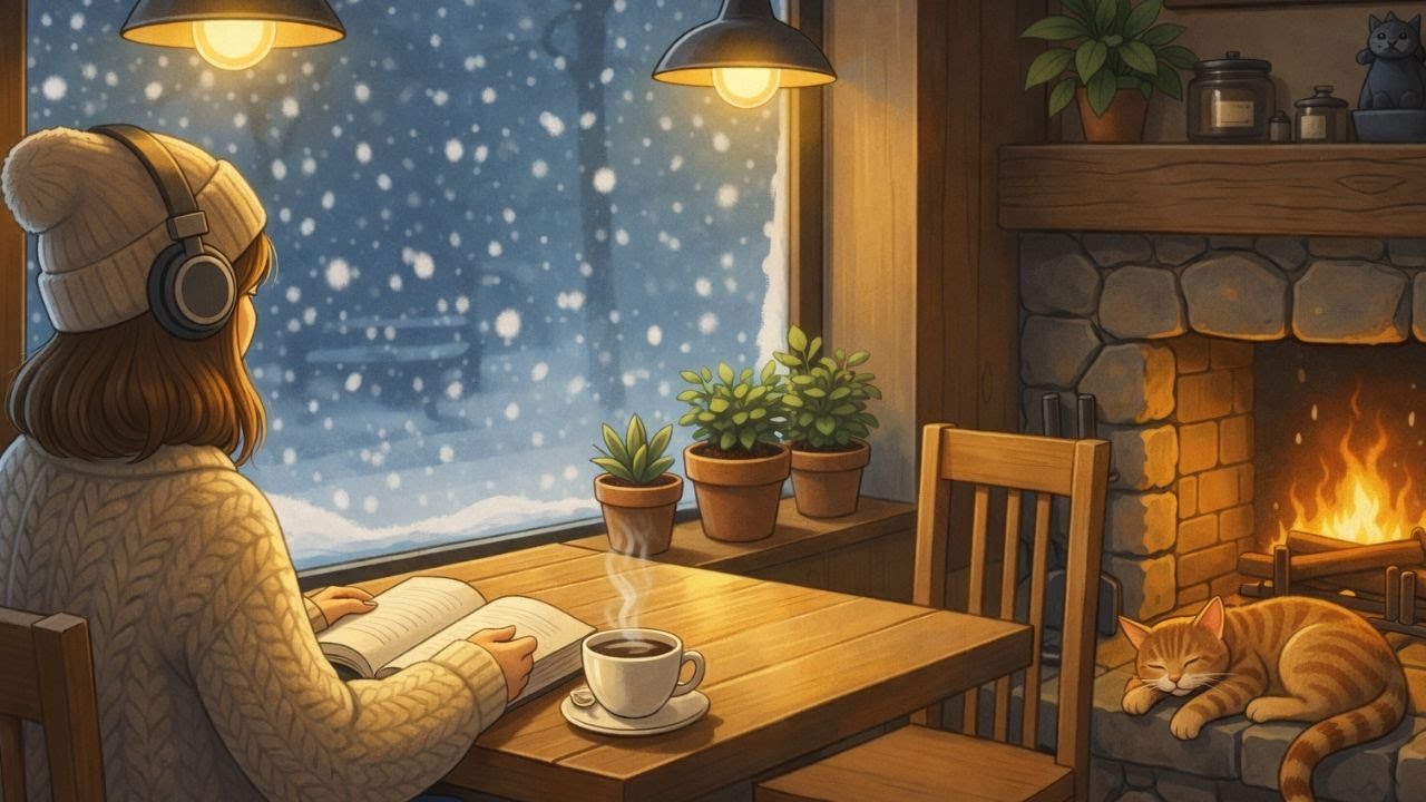 ☕ Cozy Café Radio | Warm Lo-Fi Beats for Study, Focus & Relax