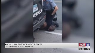 Local law enforcement agencies react to George Floyd arrest video