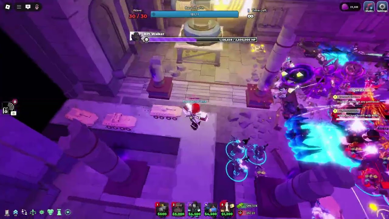 Rift Walker Comlpetion + Ending (Pre-Nerf Hard Mode) | TDS Halloween 2025