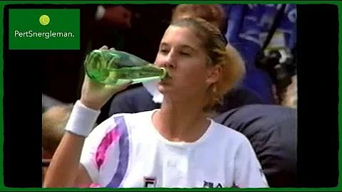 PertStatistics 1990 - Seles vs Henricksson - Wimbl...