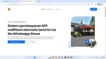 Aplikasi Pembayaran SPP Notifikasi Terkirim ke Whatsapp Siswa Menggunakan Laravel