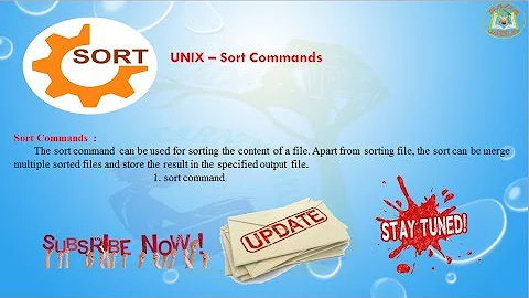 Lesson - 14 : UNIX - Sort Commands in Unix