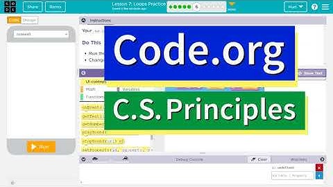 Code.org Lesson 7.6 Loops Practice | Tutorial with Answers | Unit 5 C.S. Principles (7.5 2021)