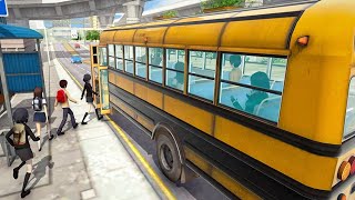 City School Bus Driver - クレイジーで楽しいバスゲーム Android ゲームプレイ #1 screenshot 4