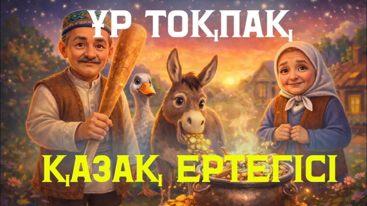 ҰР ТОҚПАҚ 🪄✨ | Сиқырлы қазан, алтын құсатын есек және ақылды шал | Қазақ ертегісі #ертегі #балаларға