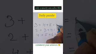 Only geniuses solve these problems daily #maths #braintestsolution #riddlejourney #mathstricks