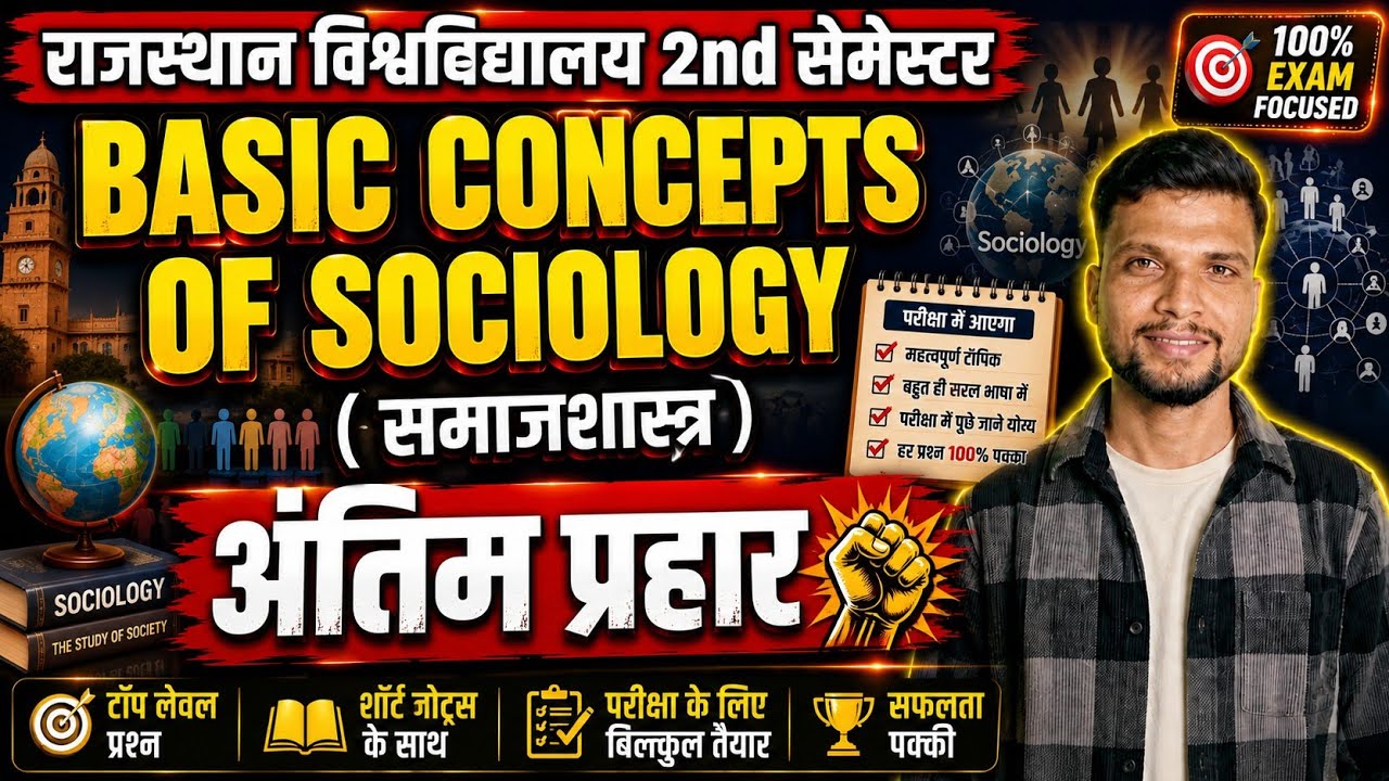 sociology ba 1st year 2nd semester || basic concepts of sociology