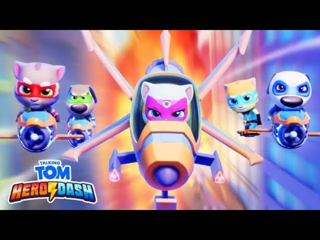 🦝⚡ Invasão dos guaxinins em Talking Tom Hero Dash! (TODOS os