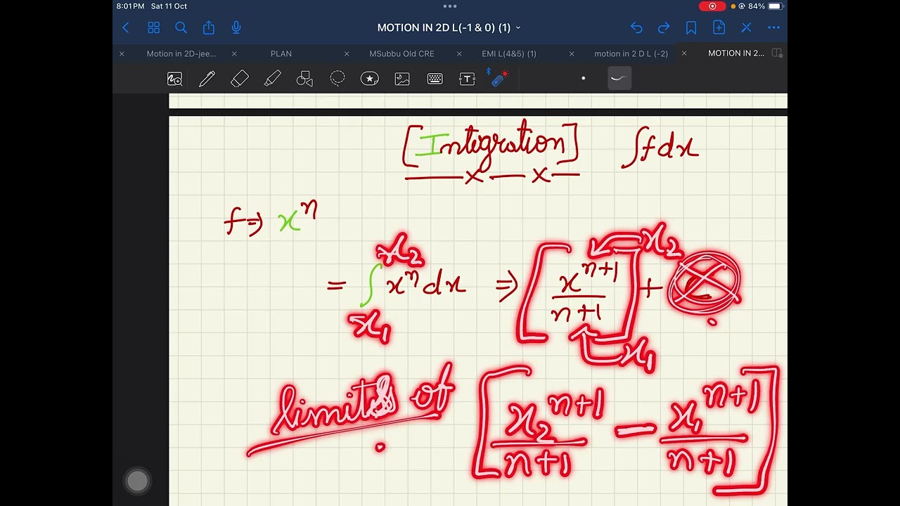 Class 11 Physics | Kinematics | Lecture 7 | Introduction to Integral Calculus | JEE, NEET & Boards