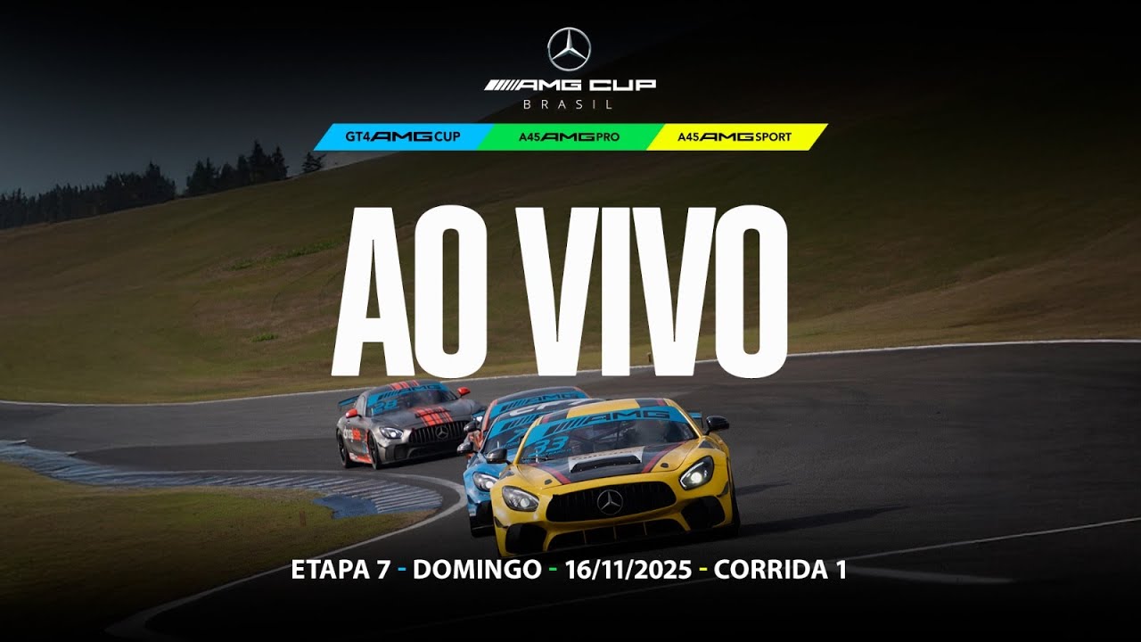 🔴 AMG CUP BRASIL | Corridas 1 | 7ª Etapa 2025 | Velocitta (SP) | Ao Vivo