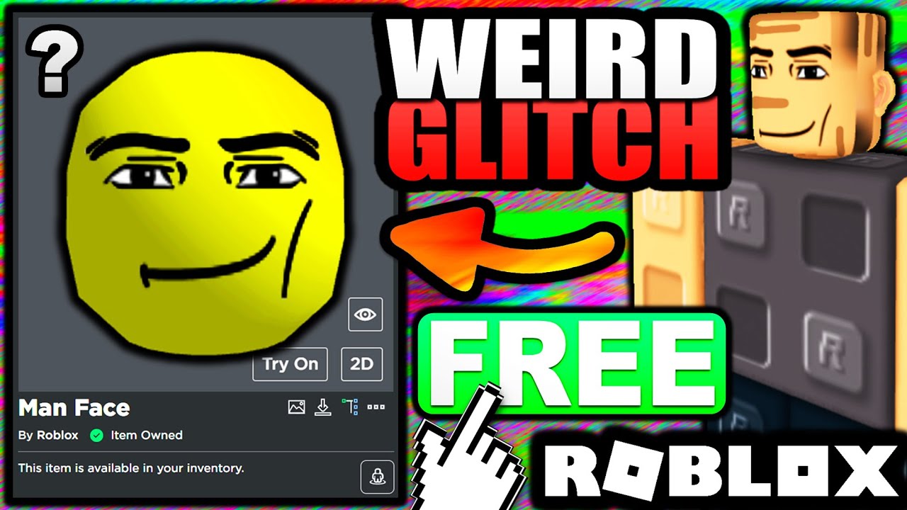 FREE ITEM] How to get the MAN FACE! [ROBLOX] 