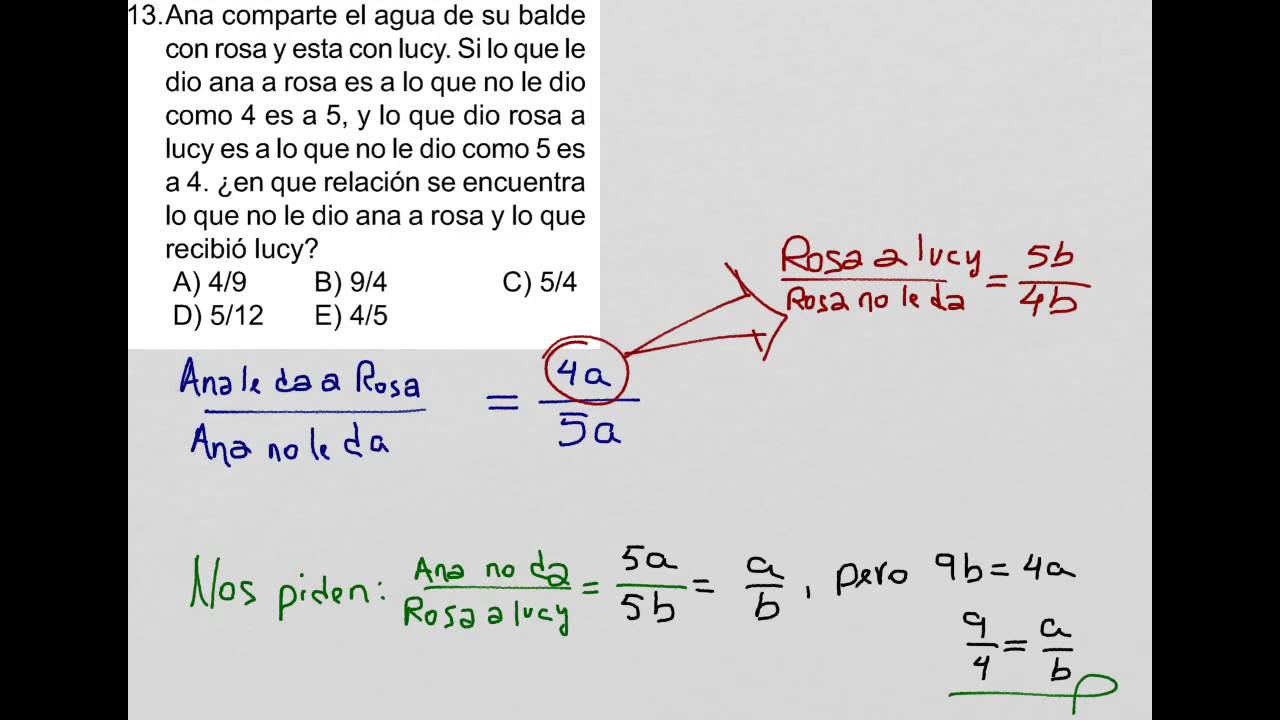 enseñarte Razones y Proporciones, ejercicio de aplicación