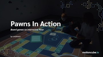 "Pawns In Action" - Board games on interactive floor
