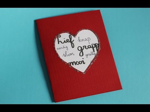 Makkelijke Valentijnsdag Kaart - Youtube