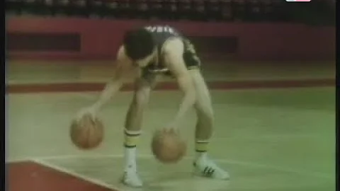 Red on Roundball - dribbling drills w/ Pistol Pete Maravich [HD]