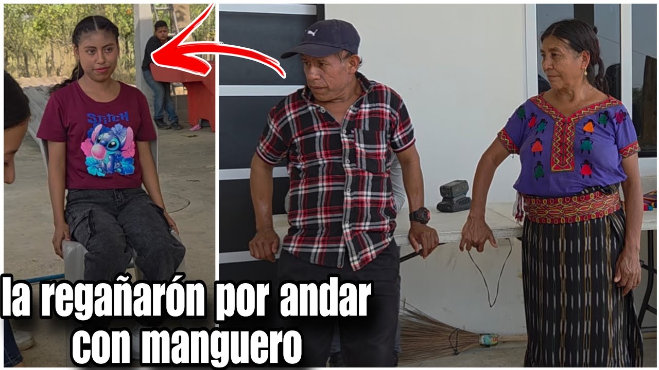 Los papás de malena le dierón su regañada será por andar con manguero?
