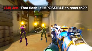 "That flash is IMPOSSIBLE to react to..."