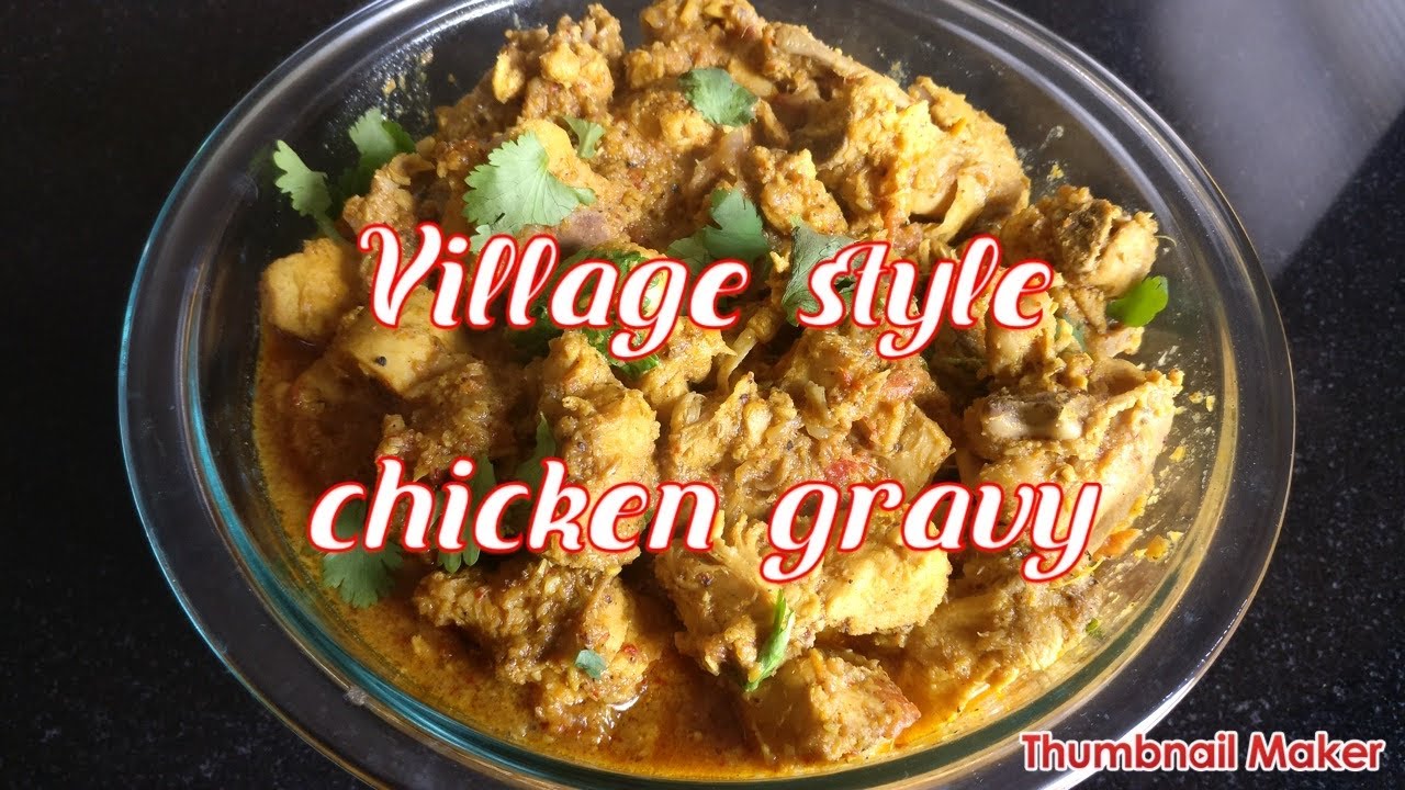 Village style Chicken gravy l Chicken gravy in Tamil l Chettinad