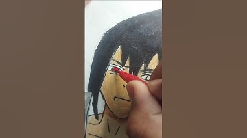 Drawing Sasuke Uchiha with Saringan || #anime #sasuke #drawing #shorts #itachi #madara #naruto
