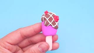 DIY making clay videos - How to make cute ice cream popsicles with real shapes