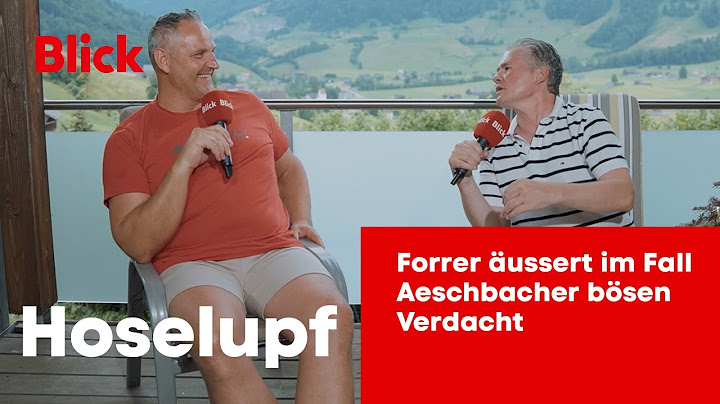 Forrer äussert im Fall Aeschbacher bösen Verdacht