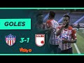 Junior vs Santa Fe (3-1) Liga BetPlay Dimayor 2021-1 | Cuartos Ida