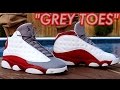 grey toe 13 on feet